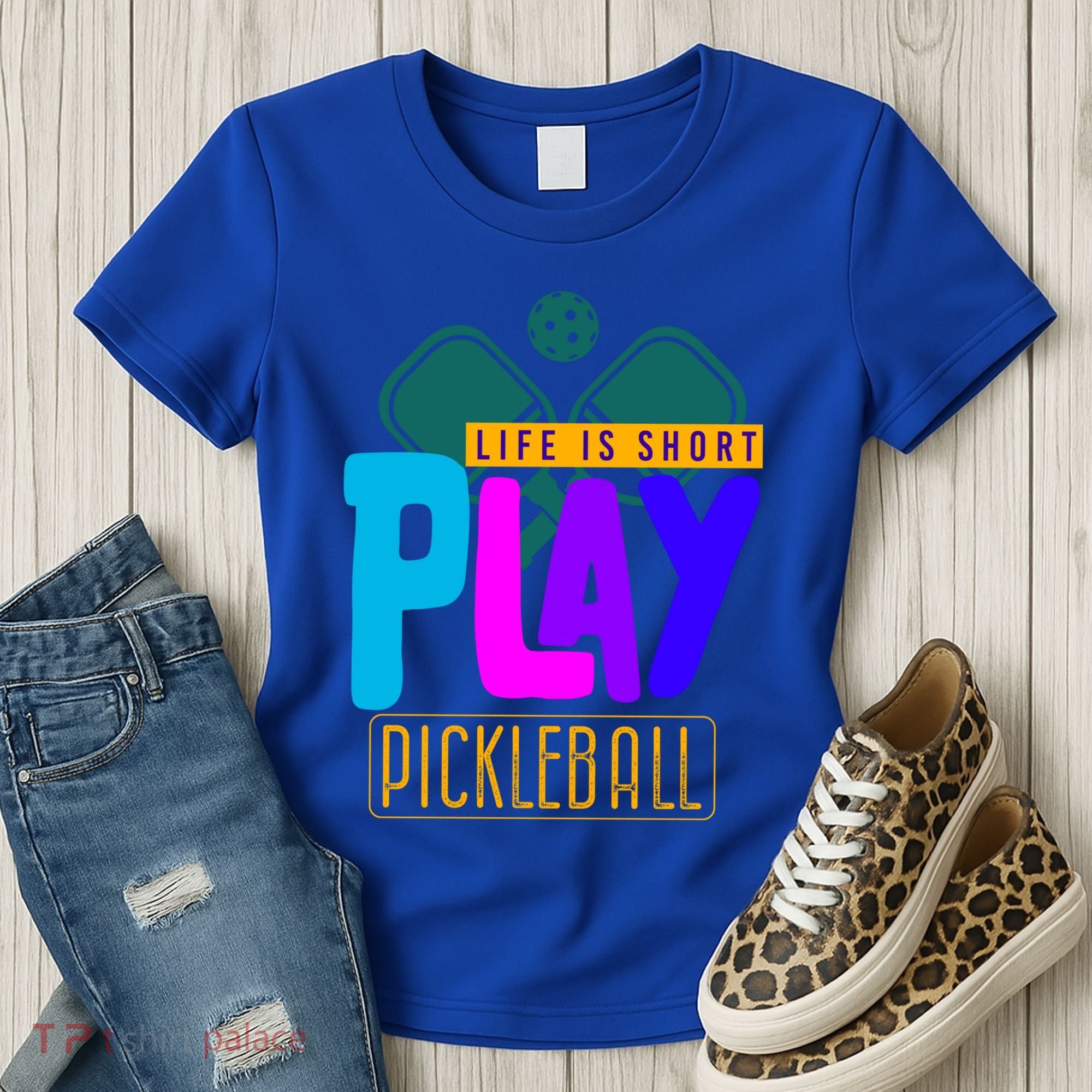 Pickleball Life Is Short Play Pickle Ball Gift Women's T-Shirt