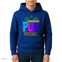 Pickleball Life Is Short Play Pickle Ball Gift Kids Hoodie thumb 4
