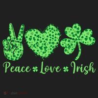 Peace Love Irish Patricks Day Funny Gift Hat thumb 2