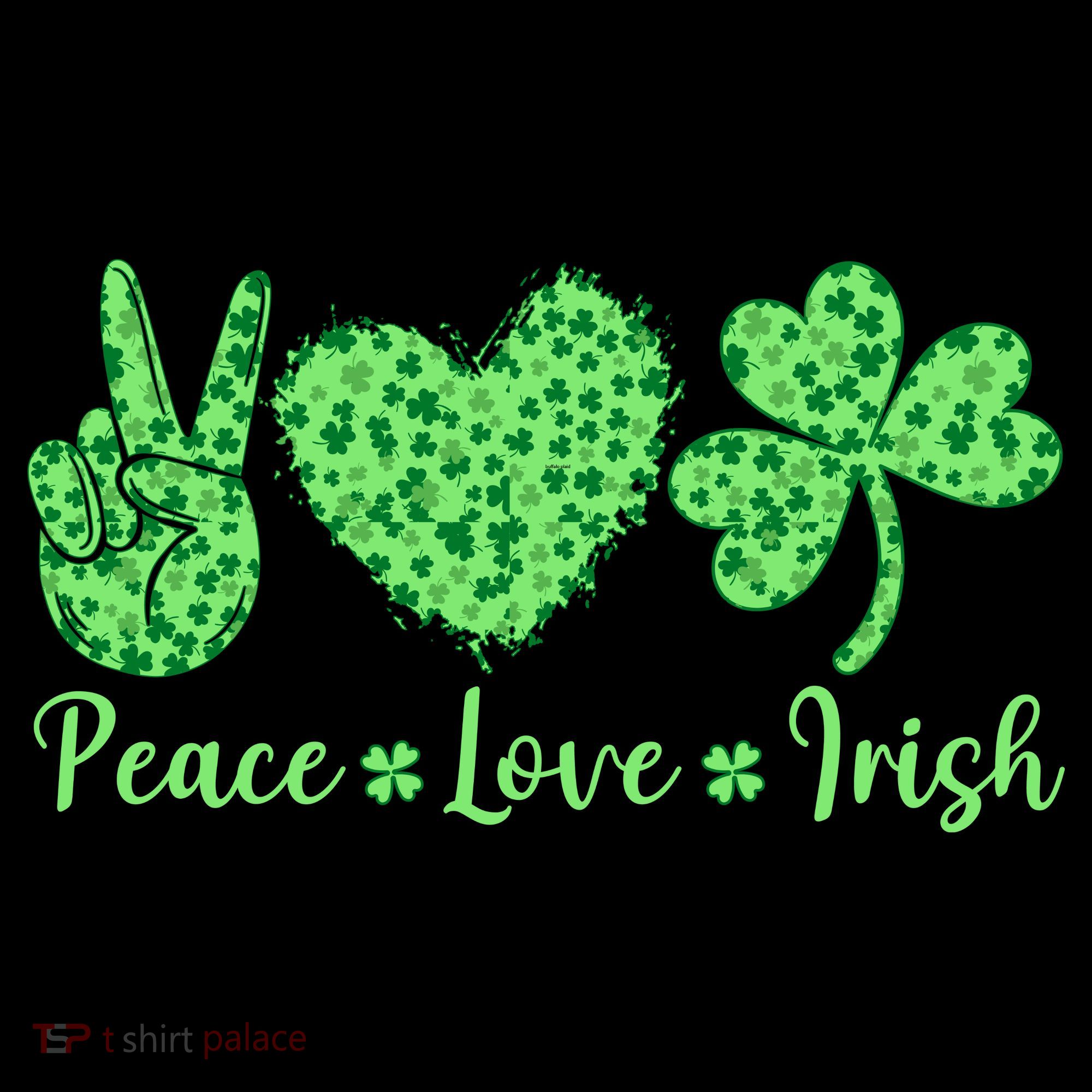 Peace Love Irish Patricks Day Funny Gift Tank Top