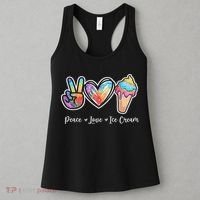 Peace Love Ice Cream Cute For Ns Women Women's Tank Top thumb 3
