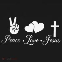 Peace Love Jesus - Christian Christ Doggie Tank thumb 4