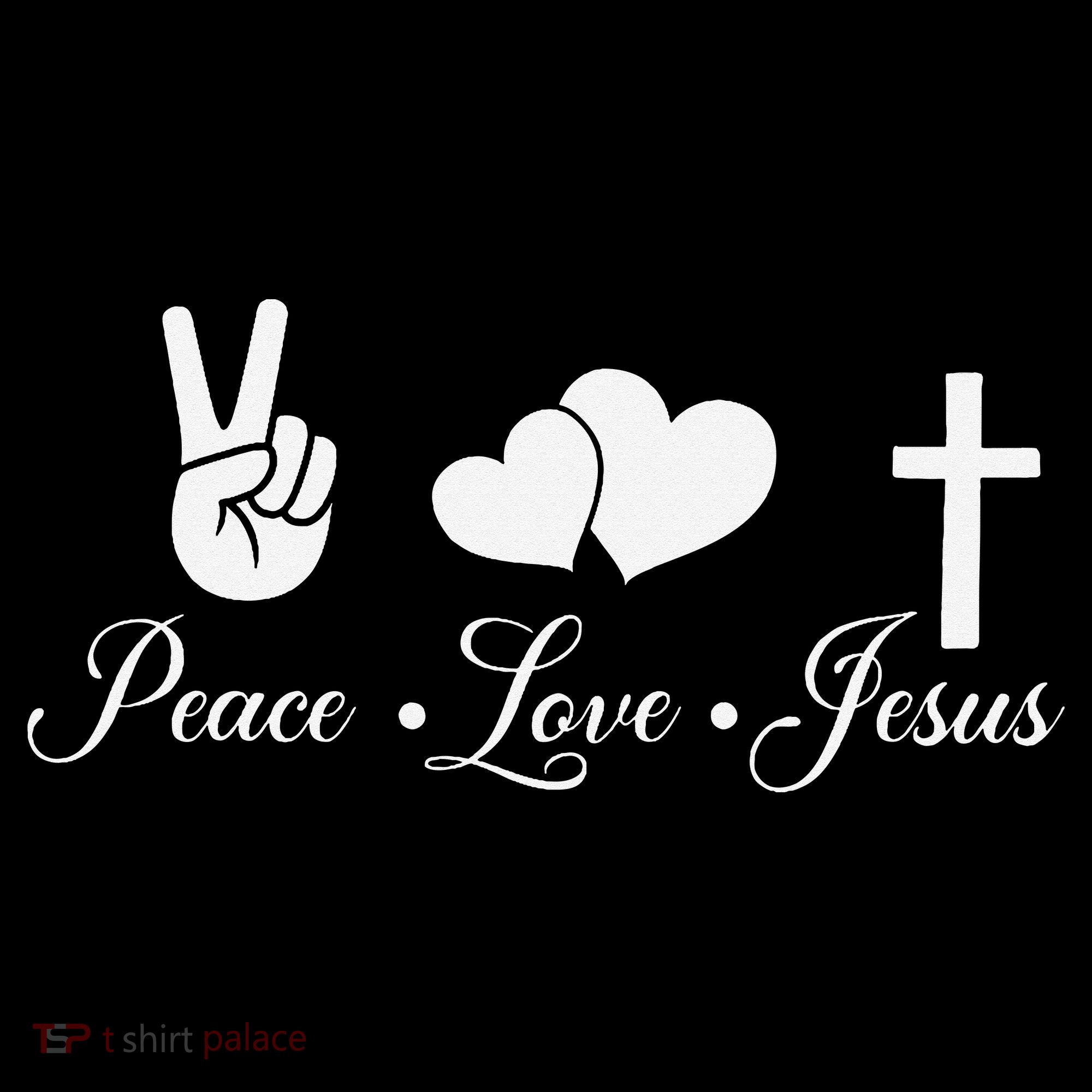 Peace Love Jesus - Christian Christ Coaster