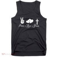 Peace Love Jesus - Christian Christ Tank Top thumb 0