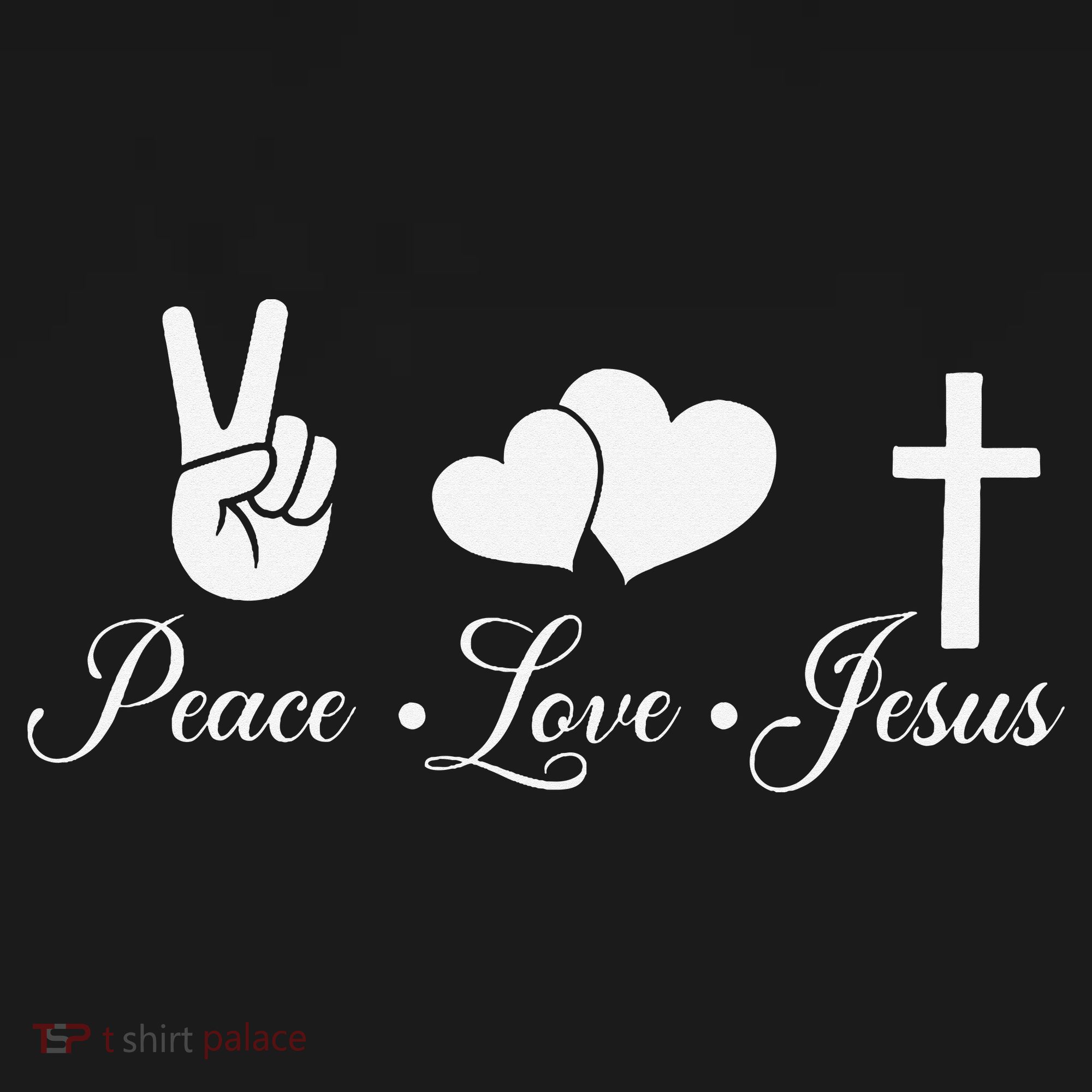 Peace Love Jesus - Christian Christ Tank Top