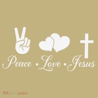 Peace Love Jesus - Christian Christ Sweatshirt thumb 2