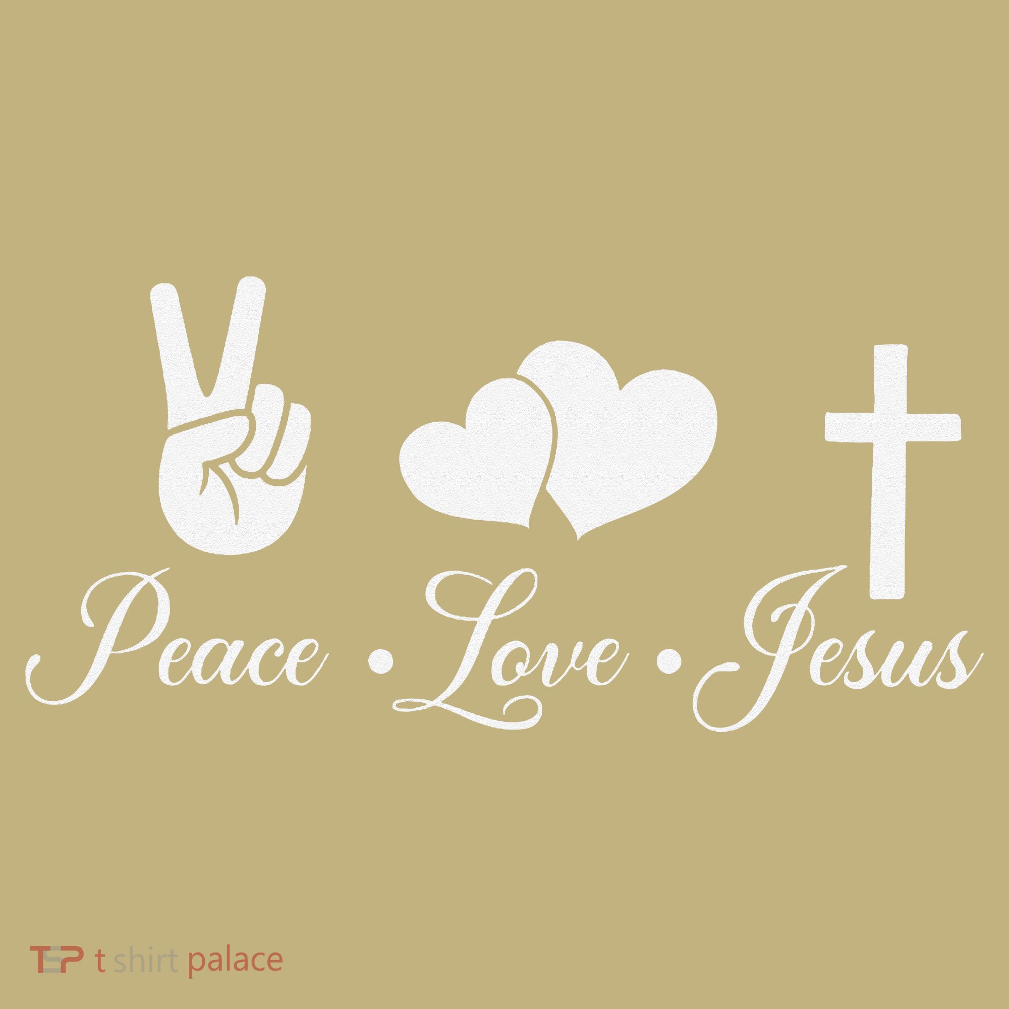 Peace Love Jesus - Christian Christ Sweatshirt