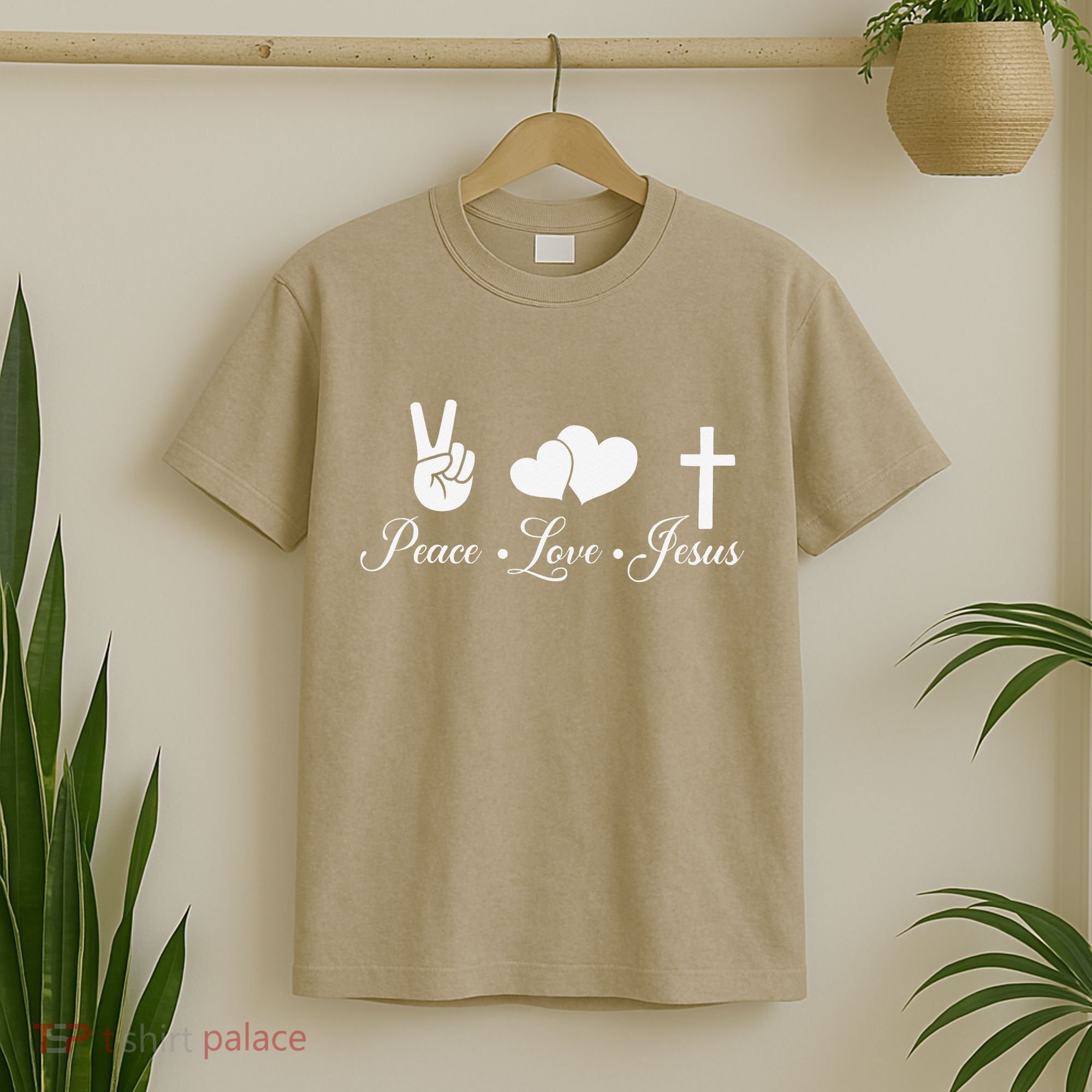 Peace Love Jesus - Christian Christ T-Shirt