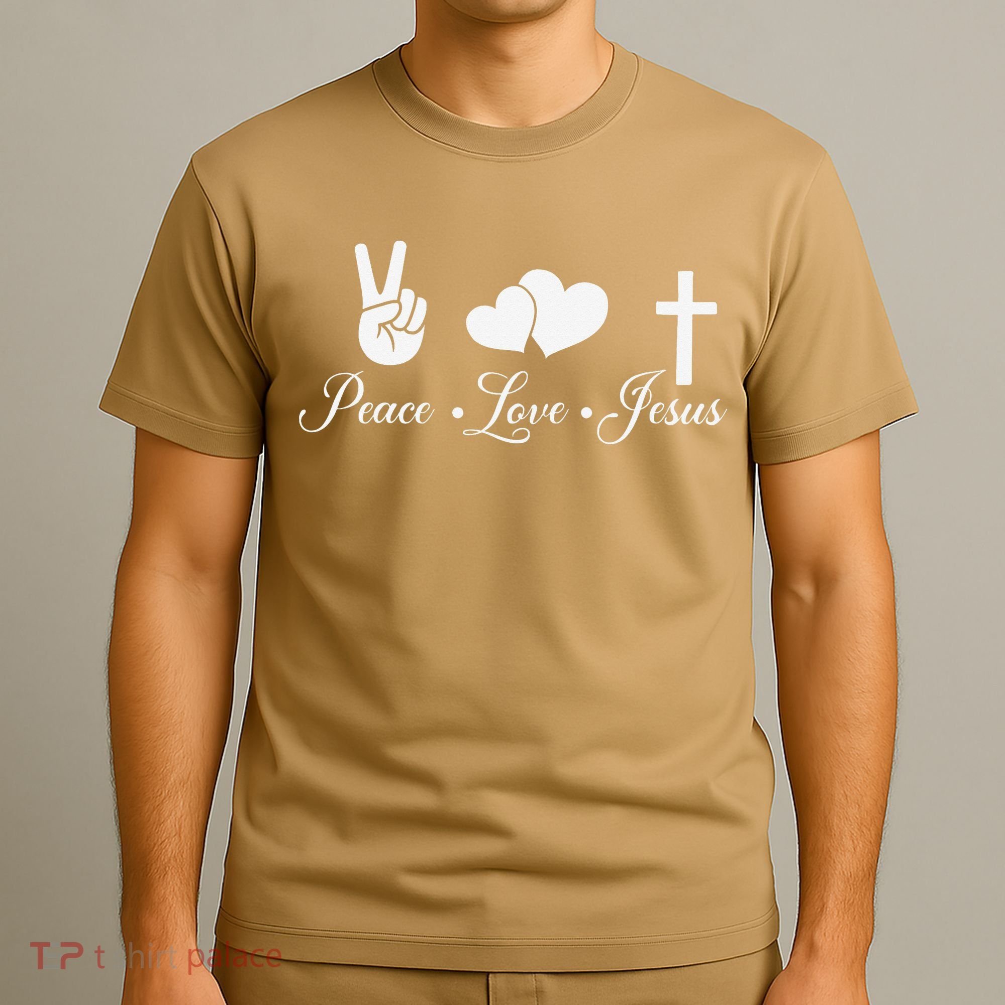 Peace Love Jesus - Christian Christ T-Shirt