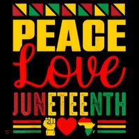 Peace Love & Juneteenth June 19th Freedom Day Backpack thumb 2
