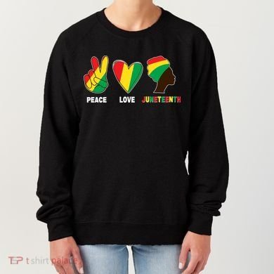 Peace Love Juneteenth Women's Sweatshirt