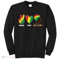 Peace Love Juneteenth Sweatshirt thumb 0