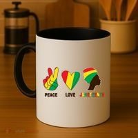 Peace Love Juneteenth Coffee Mug thumb 4