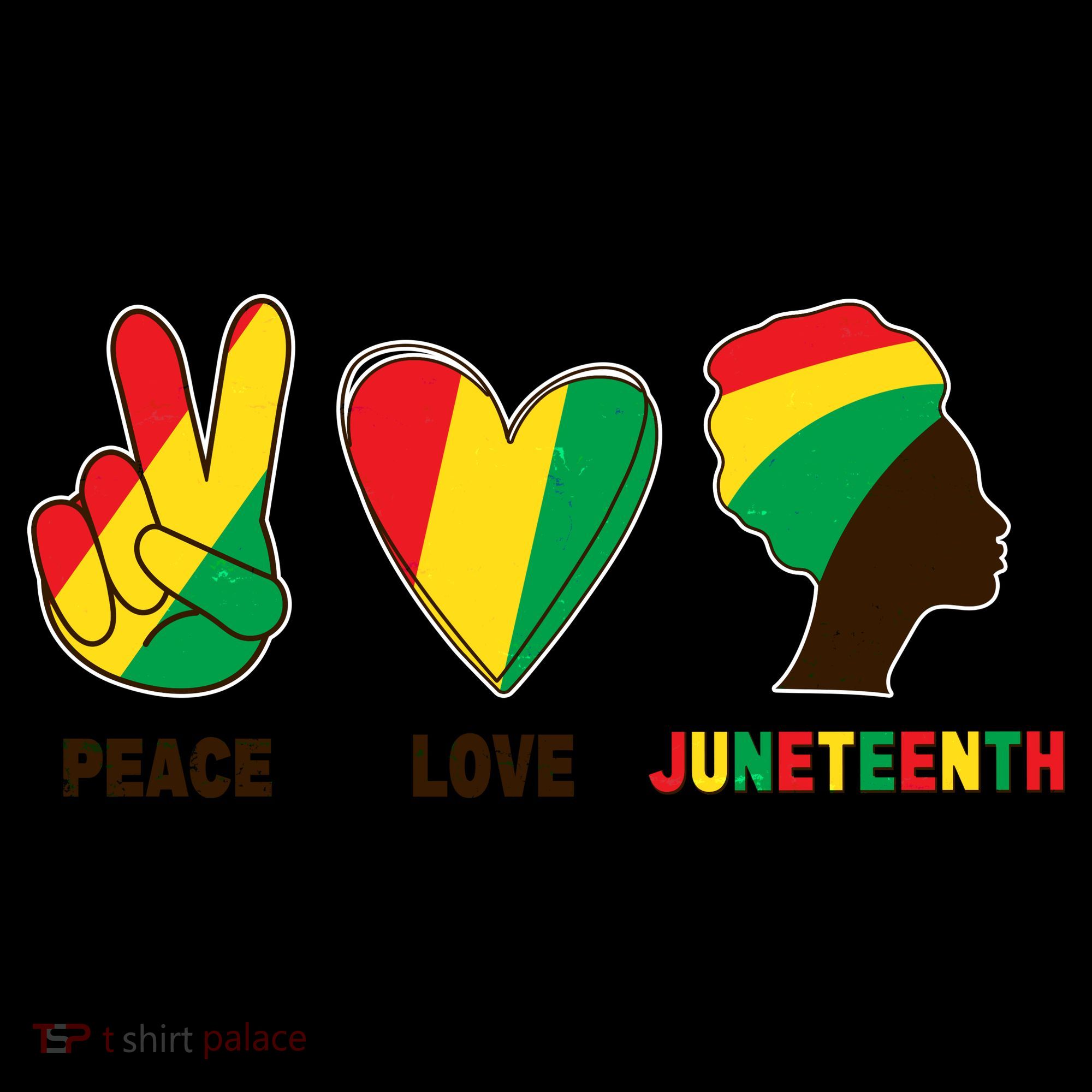 Peace Love Juneteenth Coffee Mug