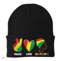 Peace Love Juneteenth Beanie thumb 0
