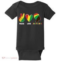 Peace Love Juneteenth Baby Bodysuit thumb 0