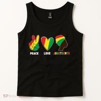 Peace Love Juneteenth Tank Top thumb 2