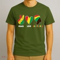 Peace Love Juneteenth T-Shirt thumb 3