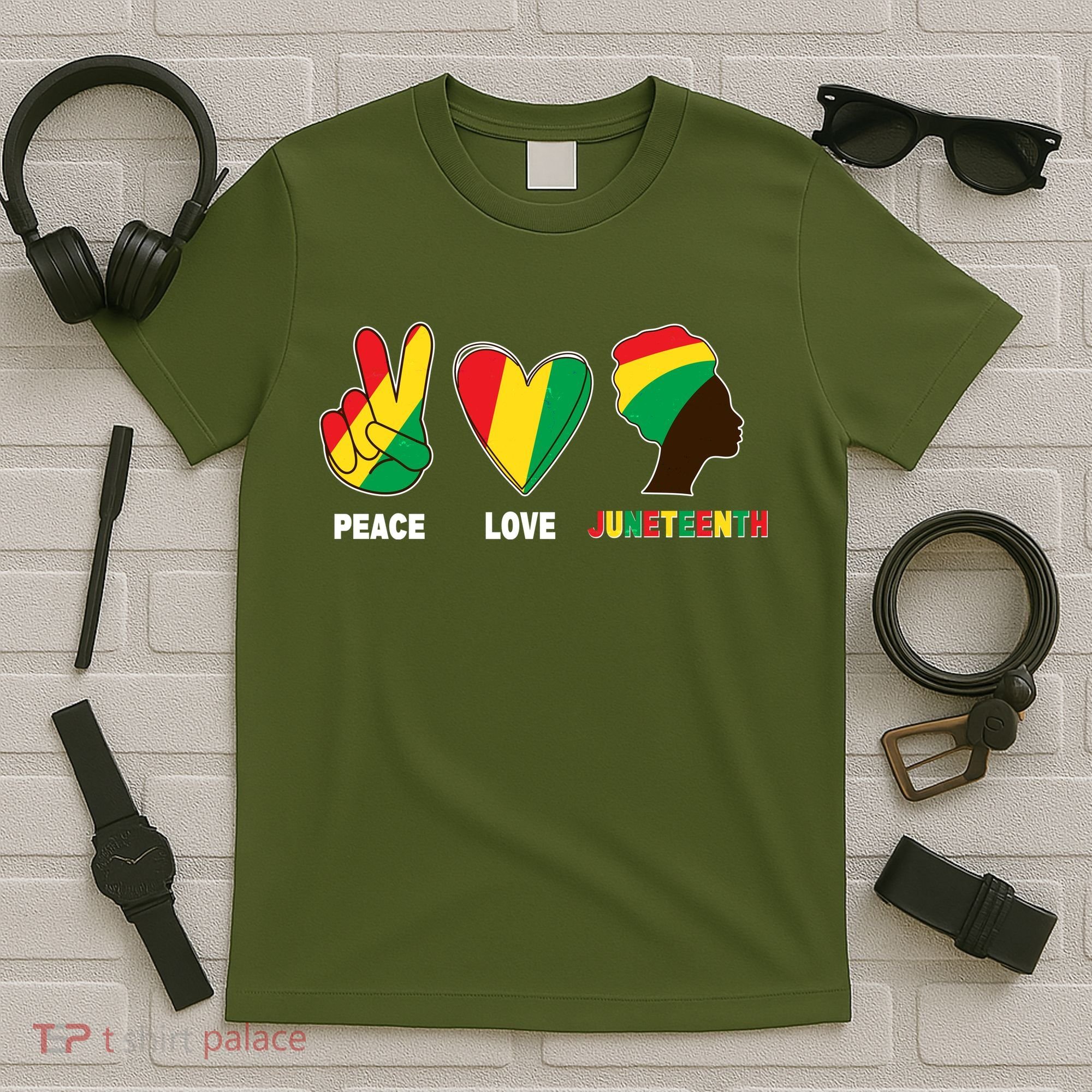 Peace Love Juneteenth T-Shirt