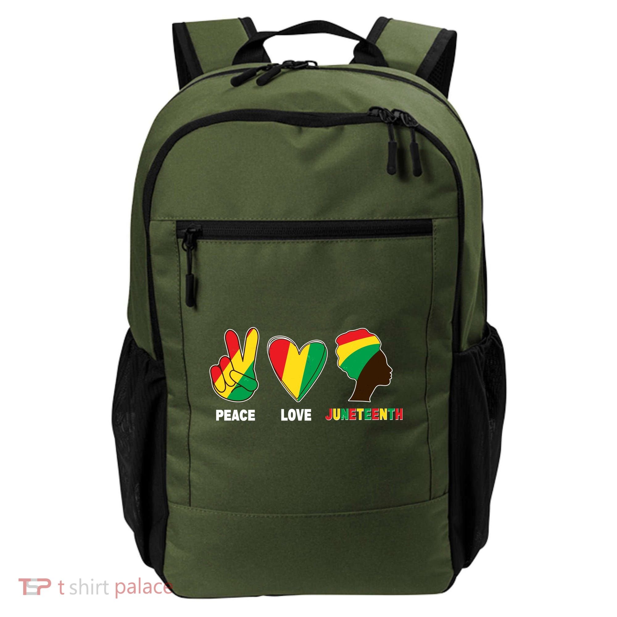 Peace Love Juneteenth Backpack