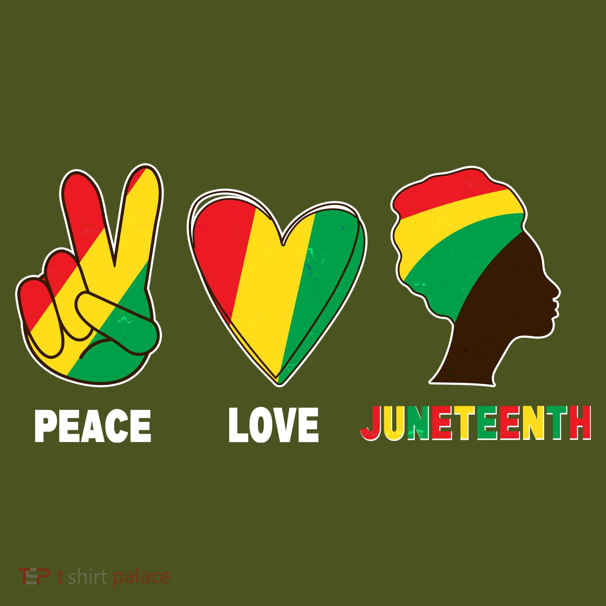 Peace Love Juneteenth Backpack