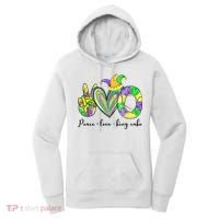 Peace Love King Cake Mardi Gras Women's Hoodie thumb 0