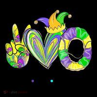 Peace Love King Cake Mardi Gras Coffee Mug thumb 5