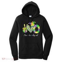 Peace Love King Cake Mardi Gras Women's Hoodie thumb 0