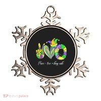 Peace Love King Cake Mardi Gras Ornament thumb 0