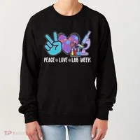 Peace Love Lab Week Science Fan Women's Sweatshirt thumb 0