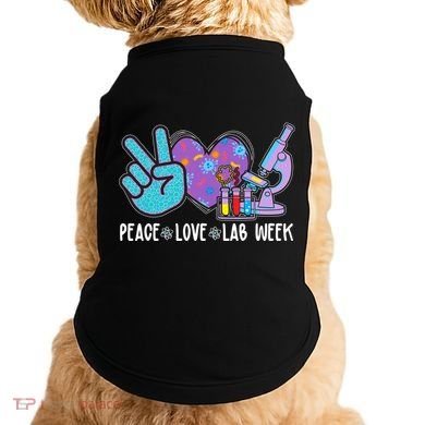 Peace Love Lab Week Science Fan Doggie Tank