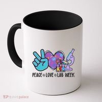 Peace Love Lab Week Science Fan Coffee Mug thumb 0