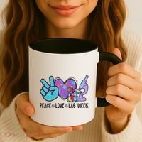 Peace Love Lab Week Science Fan Coffee Mug thumb 3