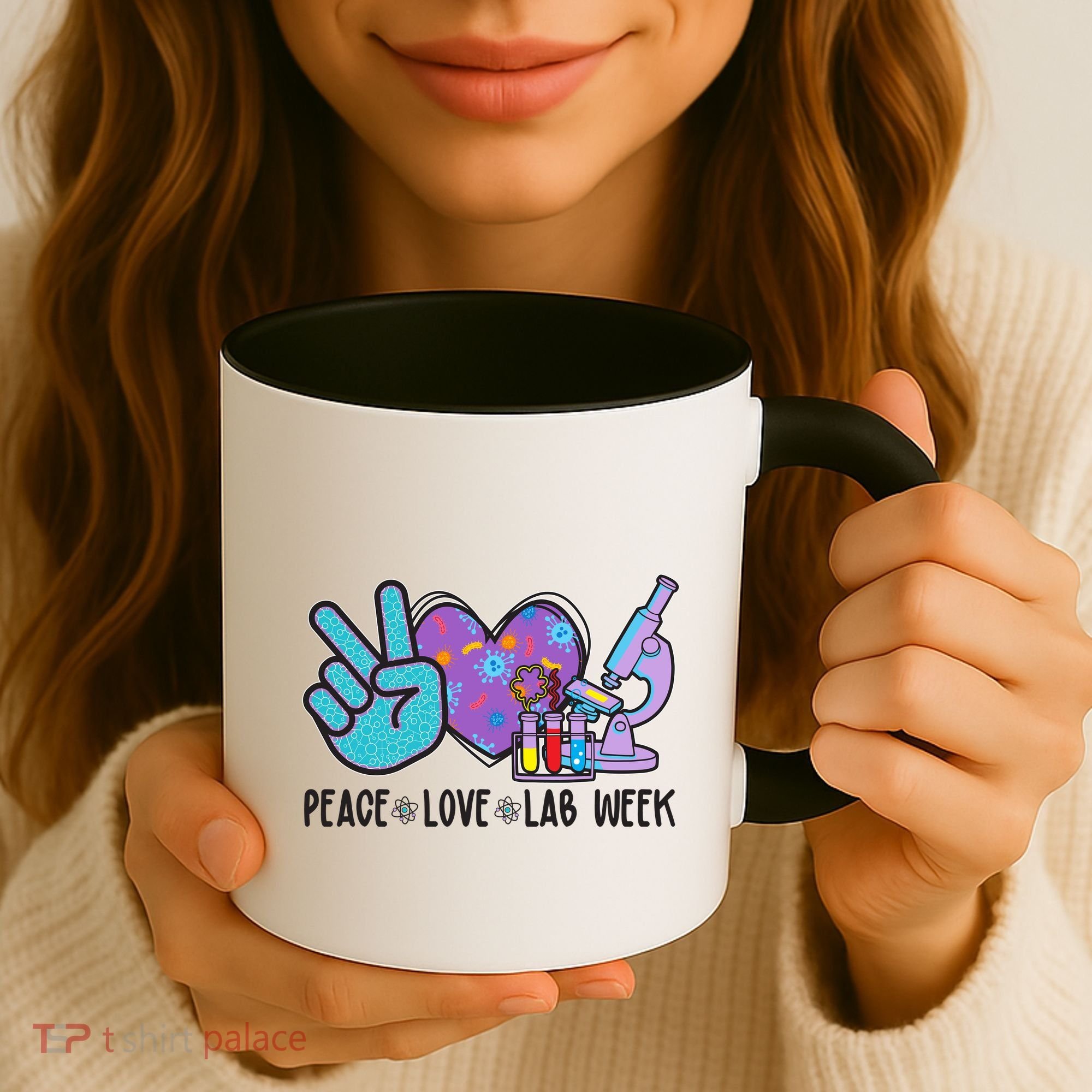 Peace Love Lab Week Science Fan Coffee Mug
