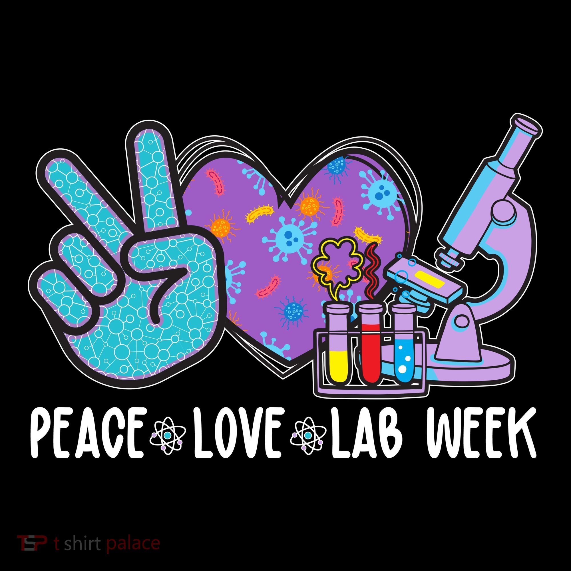 Peace Love Lab Week Science Fan Women's Hoodie
