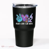 Peace Love Lab Week Science Fan Tumbler thumb 0