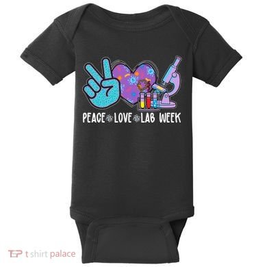 Peace Love Lab Week Science Fan Baby Bodysuit