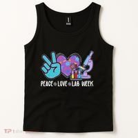 Peace Love Lab Week Science Fan Tank Top thumb 2