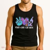 Peace Love Lab Week Science Fan Tank Top thumb 3
