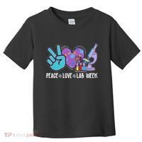 Peace Love Lab Week Science Fan Toddler T-Shirt thumb 0