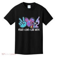 Peace Love Lab Week Science Fan Kids T-Shirt thumb 0