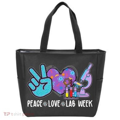 Peace Love Lab Week Science Fan Tote Bag