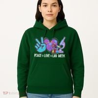Peace Love Lab Week Science Fan Hoodie thumb 5