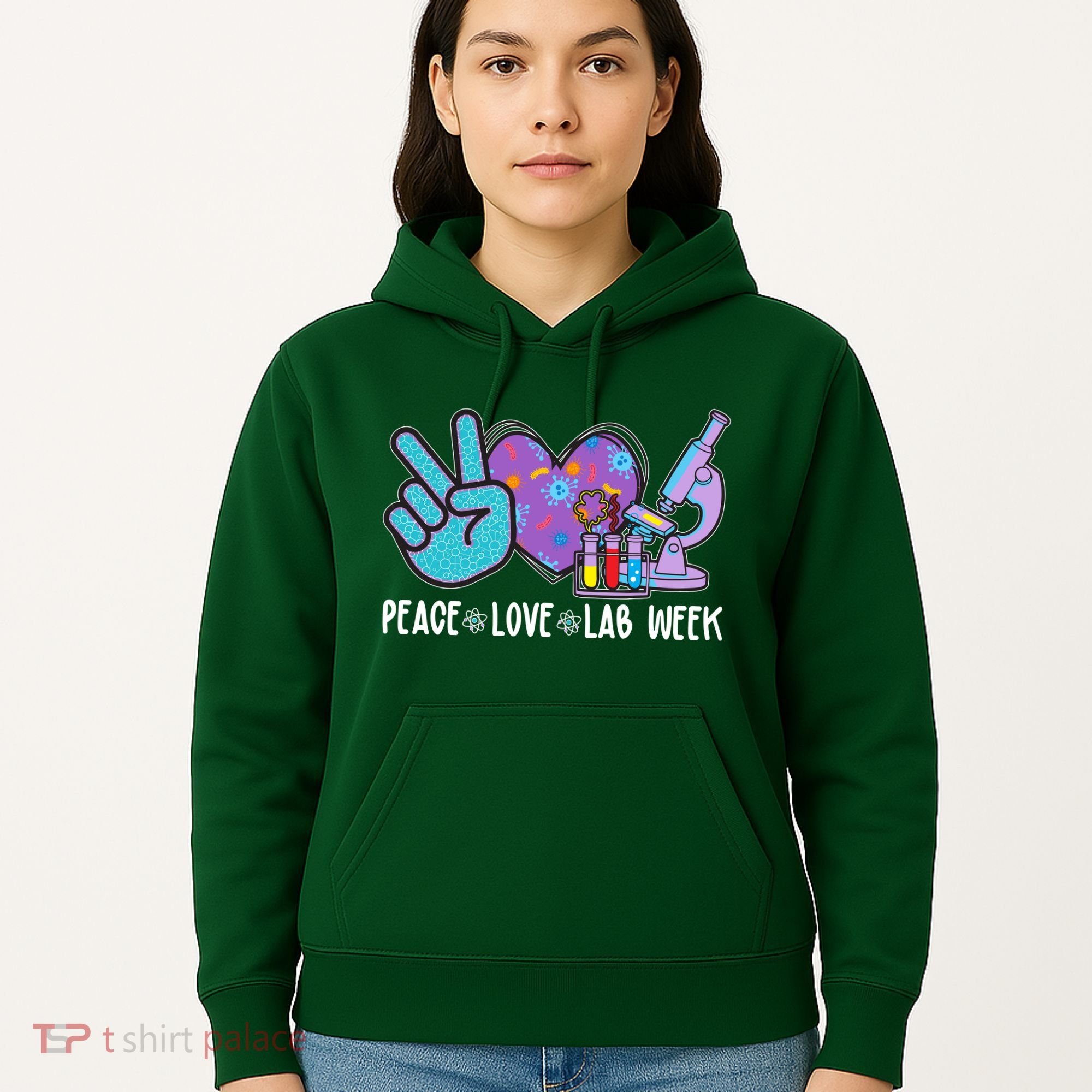 Peace Love Lab Week Science Fan Hoodie