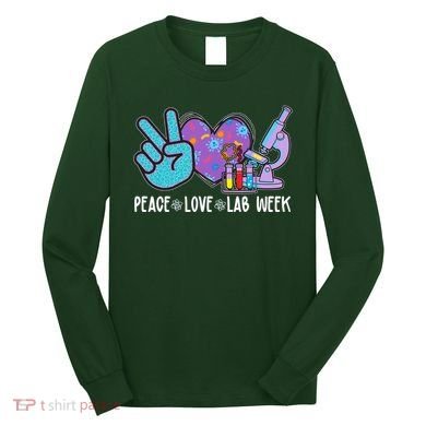 Peace Love Lab Week Science Fan Long Sleeve Shirt