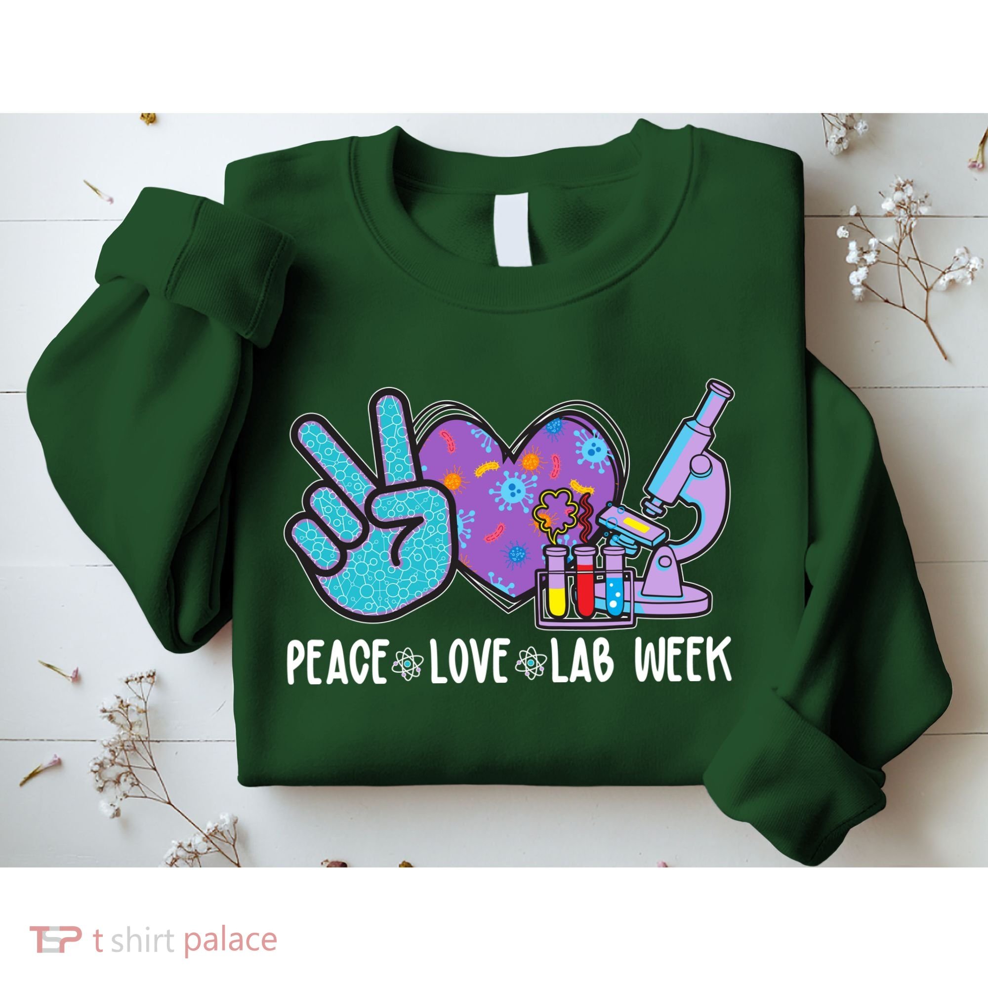 Peace Love Lab Week Science Fan Sweatshirt