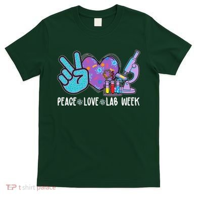 Peace Love Lab Week Science Fan T-Shirt