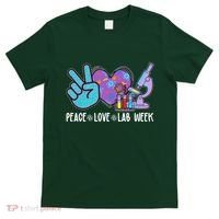 Peace Love Lab Week Science Fan T-Shirt thumb 0