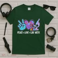 Peace Love Lab Week Science Fan T-Shirt thumb 5