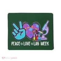 Peace Love Lab Week Science Fan Mousepad thumb 0